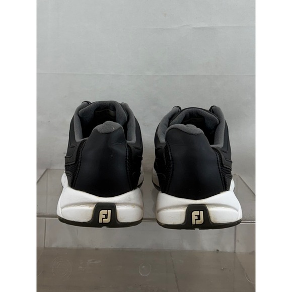 FJ FootJoy Golf Shoes Black White Mesh Lace Up Men's 9.5 M - Picture 4 of 10